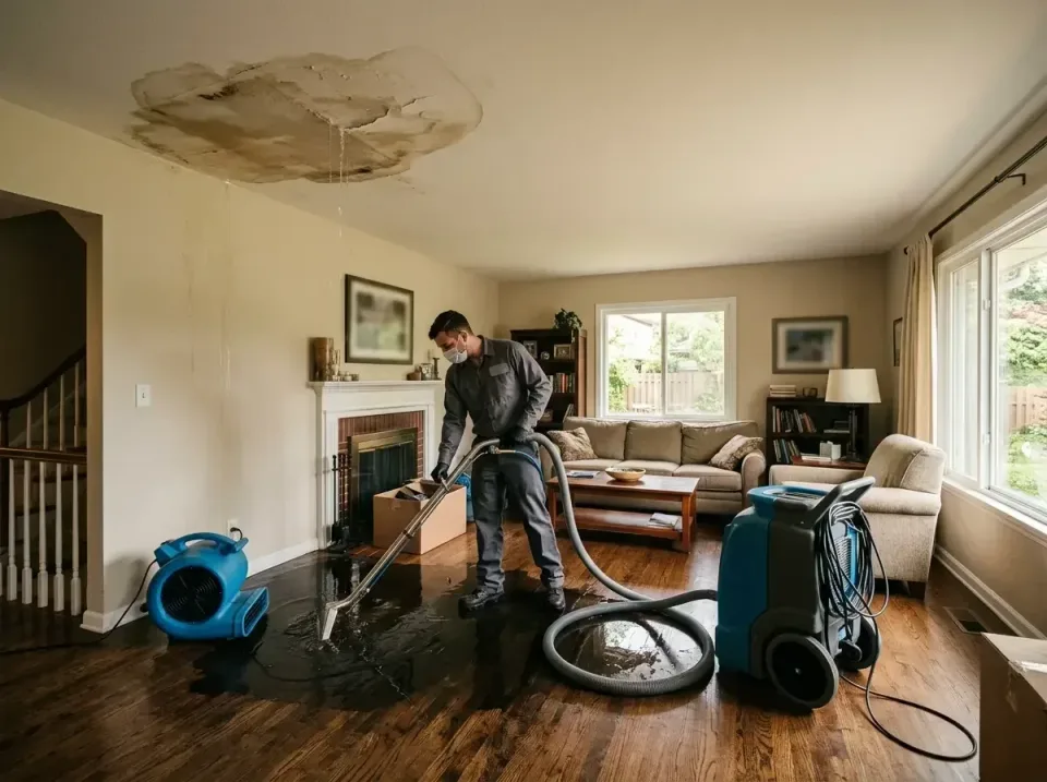 attic-pipe-burst-ceiling-drip-008 — frequently asked questions, Water Damage Restoration & Carpet Care in Basehor, KS